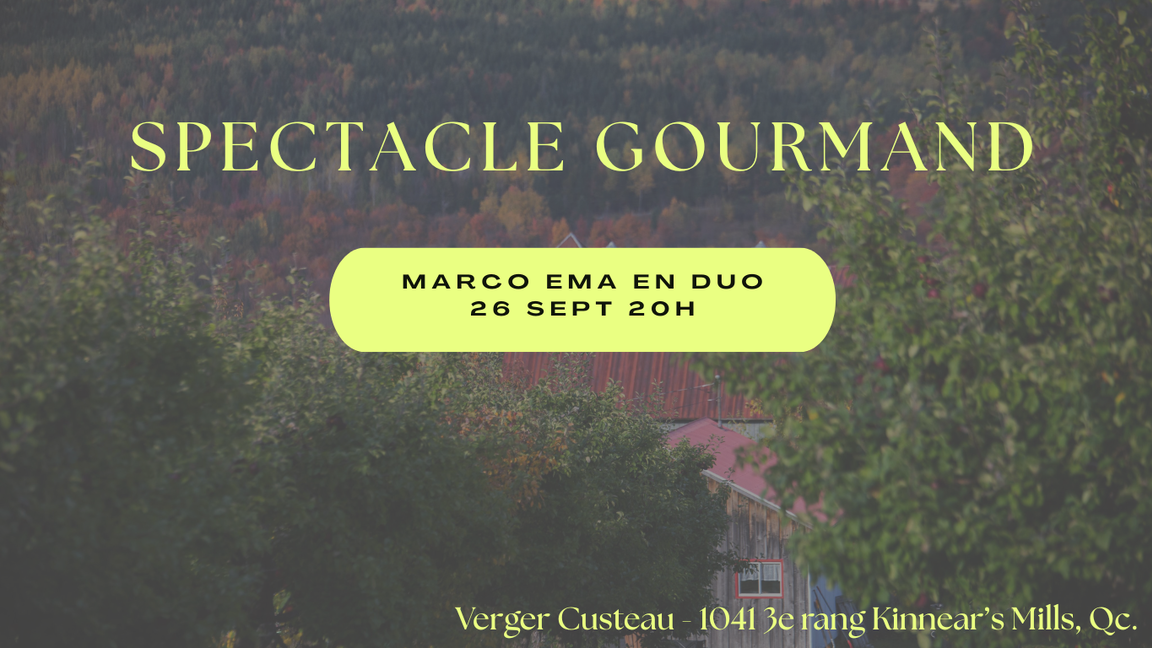 Spectacle gourmand - Marco Ema en duo