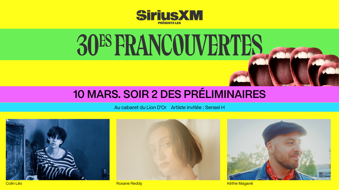 30e édition des Francouvertes | Soir 2 des préliminaires - spectacle en salle