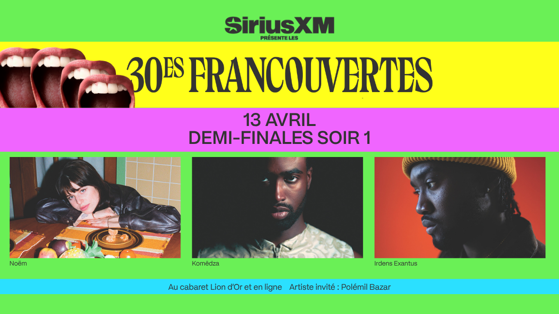 30e édition des Francouvertes | Soir 1 des demi-finales - spectacle en salle