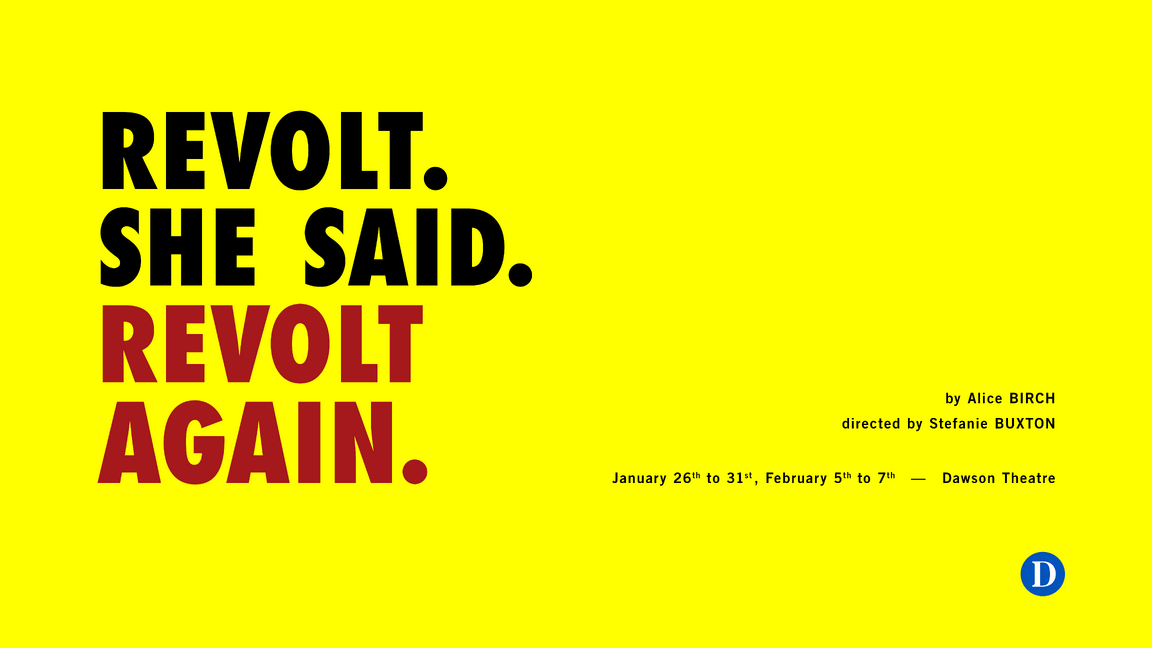 Revolt. She said. Revolt again.