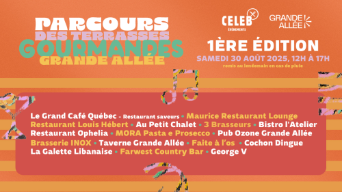 Parcours des Terrasses Gourmandes Grande-Allée
