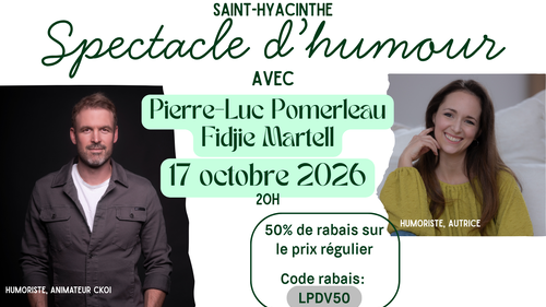 Pierre-Luc Pomerleau Spectacle d'humour