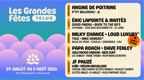 Les Grandes Fêtes TELUS 2026