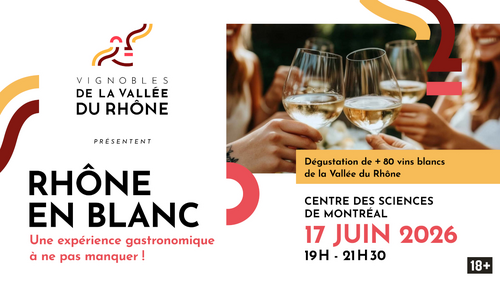 Dégustation de vins immersive : Rhône en Blanc 2026