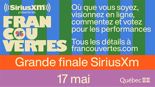 Grande finale SiriusXM - spectacle virtuel | Francouvertes 2021