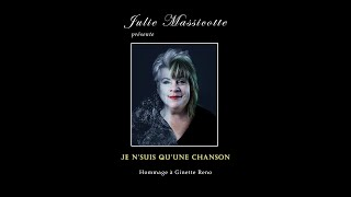 Promo Julie Masicotte Je ne suis qu'une chanson Hommage à Ginette Reno 2025